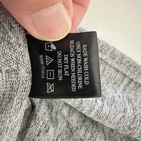 NWTs ANTHROPOLOGIE SATURDAY SUNDAY WRAP GRAY SHORT SLEEVE SWEATER PULLOVER - Picture 11 of 11